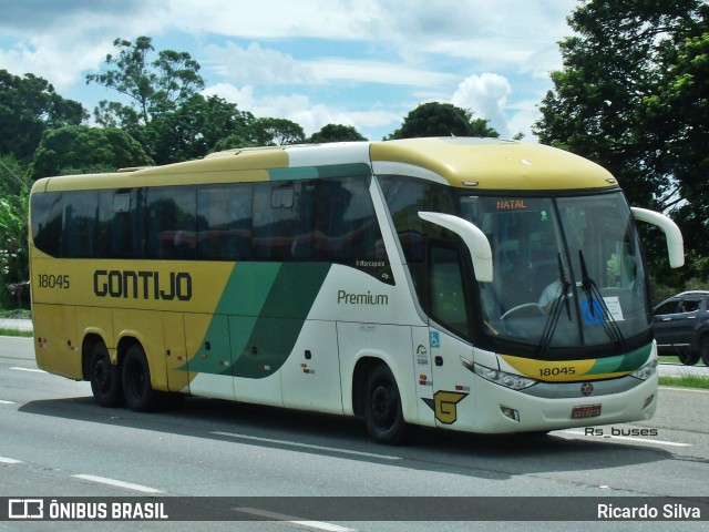 Empresa Gontijo de Transportes 18045 na cidade de Ribeirão Vermelho, Minas Gerais, Brasil, por Ricardo Silva. Número da foto: #12997395.