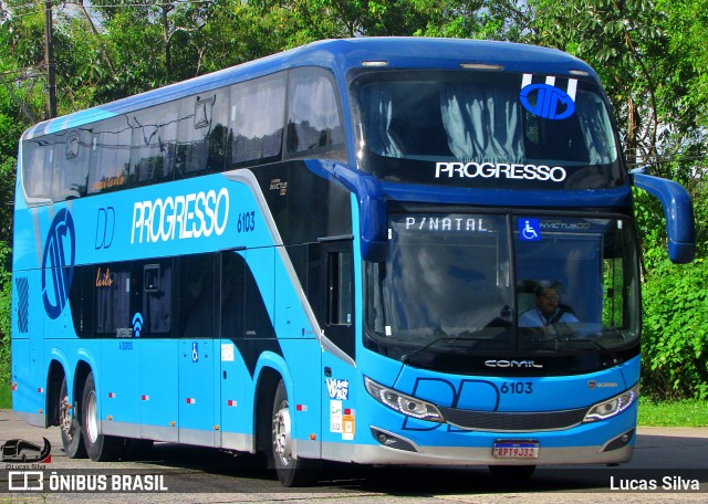 Auto Viação Progresso 6103 na cidade de Recife, Pernambuco, Brasil, por Lucas Silva. Número da foto: #12997422.
