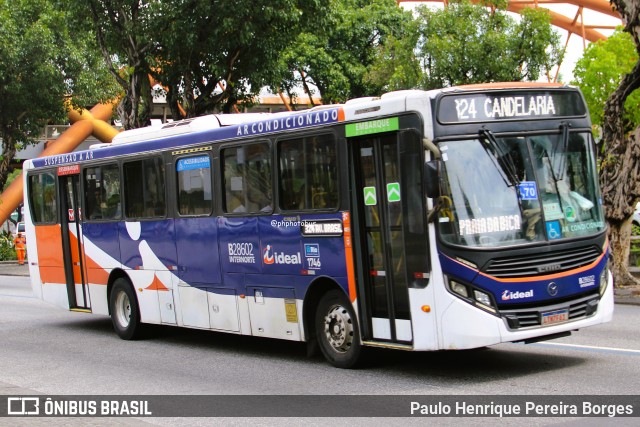 Viação Ideal B28602 na cidade de Rio de Janeiro, Rio de Janeiro, Brasil, por Paulo Henrique Pereira Borges. Número da foto: #12998688.