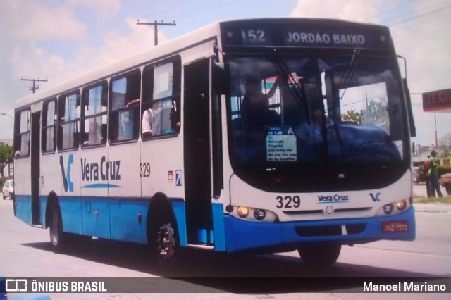 Expresso Vera Cruz 329 na cidade de Recife, Pernambuco, Brasil, por Manoel Mariano. Número da foto: #12996840.