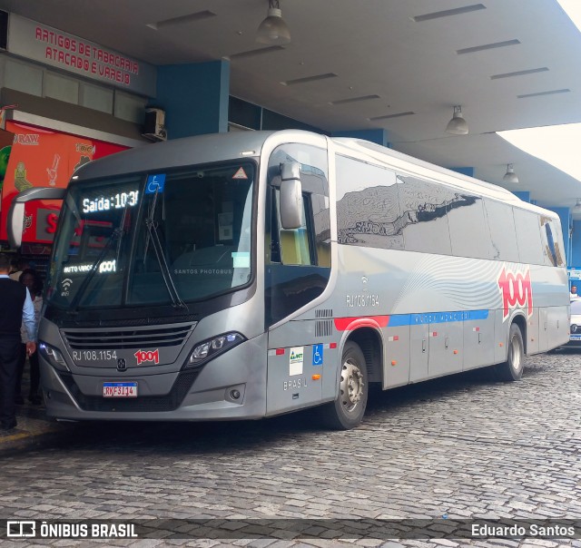 Auto Viação 1001 RJ 108.1154 na cidade de Araruama, Rio de Janeiro, Brasil, por Eduardo Santos. Número da foto: #12998131.
