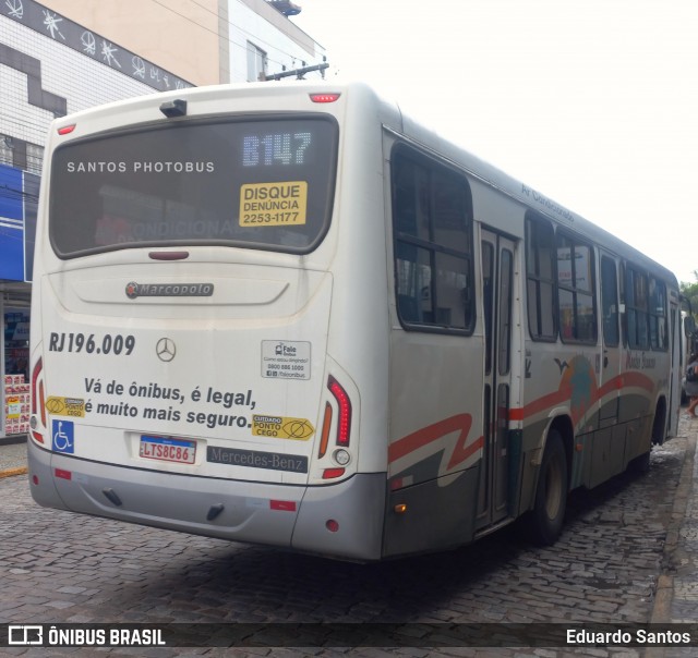 Viação Montes Brancos RJ 196.009 na cidade de Araruama, Rio de Janeiro, Brasil, por Eduardo Santos. Número da foto: #12996635.