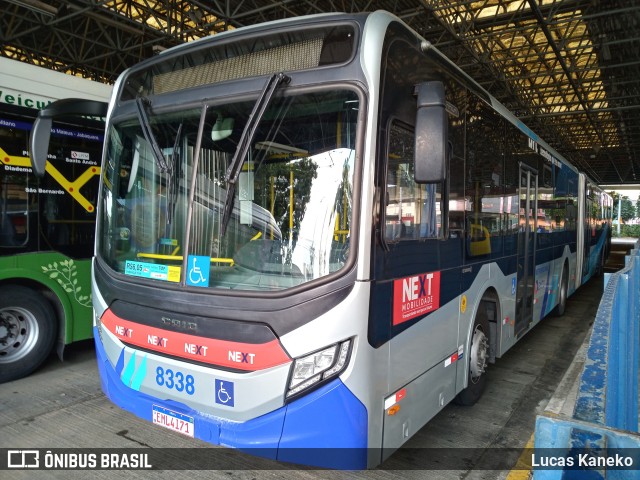 Next Mobilidade - ABC Sistema de Transporte 8338 na cidade de Santo André, São Paulo, Brasil, por Lucas Kaneko. Número da foto: #12997764.
