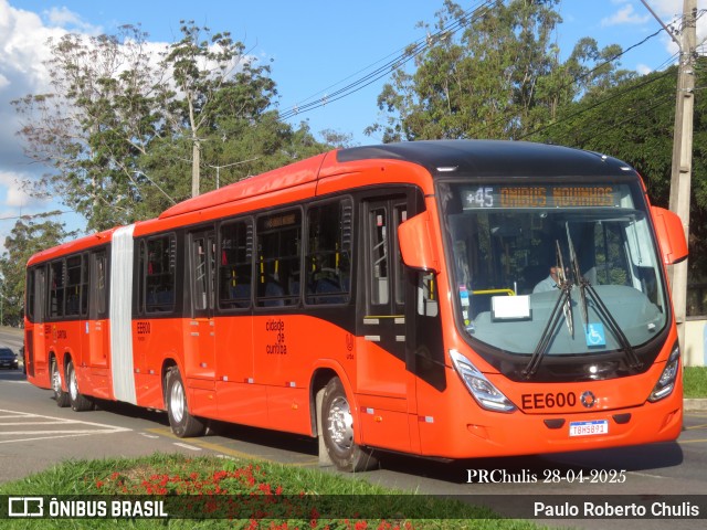 Auto Viação São José dos Pinhais EE600 na cidade de Curitiba, Paraná, Brasil, por Paulo Roberto Chulis. Número da foto: #13002572.