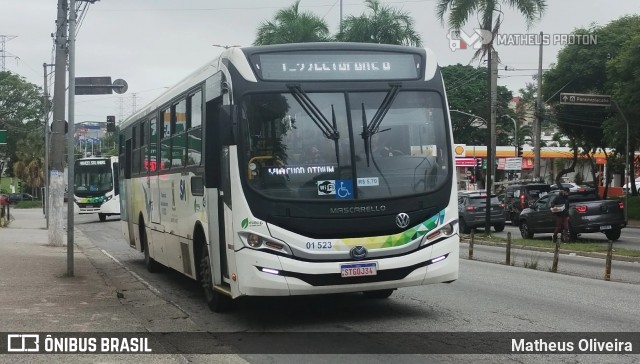 Viação Guaianazes 01 523 na cidade de Santo André, São Paulo, Brasil, por Matheus Oliveira. Número da foto: #12999759.