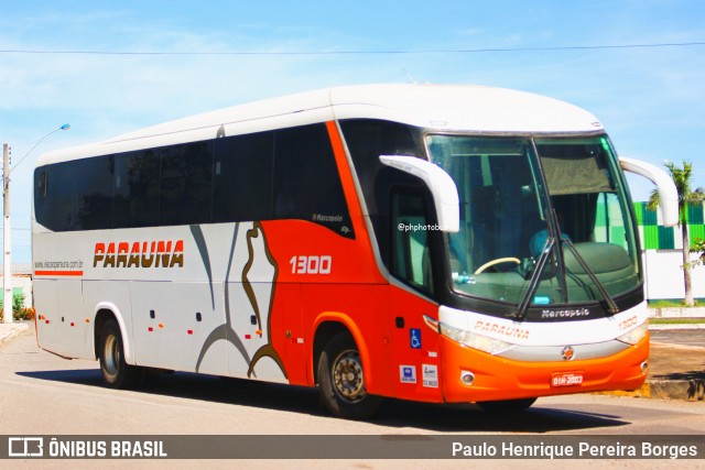 Viação Paraúna 1300 na cidade de Caldas Novas, Goiás, Brasil, por Paulo Henrique Pereira Borges. Número da foto: #13001835.
