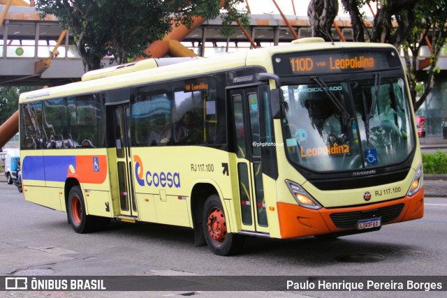 Coesa Transportes RJ 117.100 na cidade de Rio de Janeiro, Rio de Janeiro, Brasil, por Paulo Henrique Pereira Borges. Número da foto: #13001889.