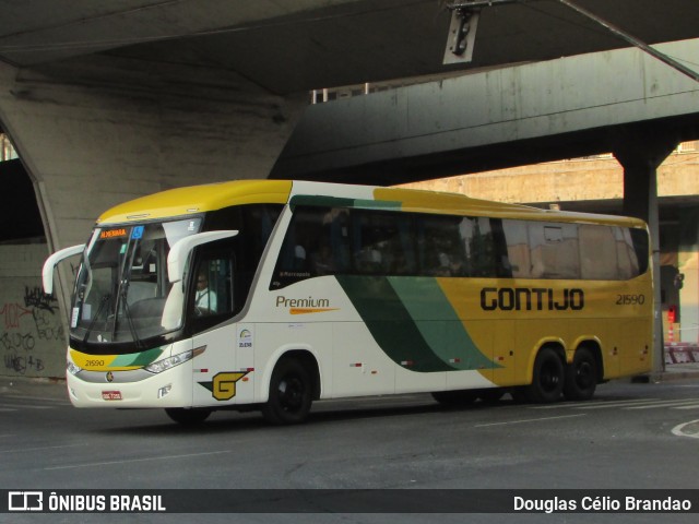 Empresa Gontijo de Transportes 21590 na cidade de Belo Horizonte, Minas Gerais, Brasil, por Douglas Célio Brandao. Número da foto: #13001790.