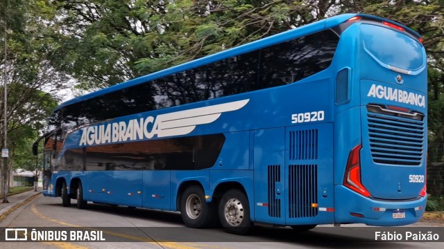 Viação Águia Branca 50920 na cidade de São Paulo, São Paulo, Brasil, por Fábio Paixão. Número da foto: #13000281.