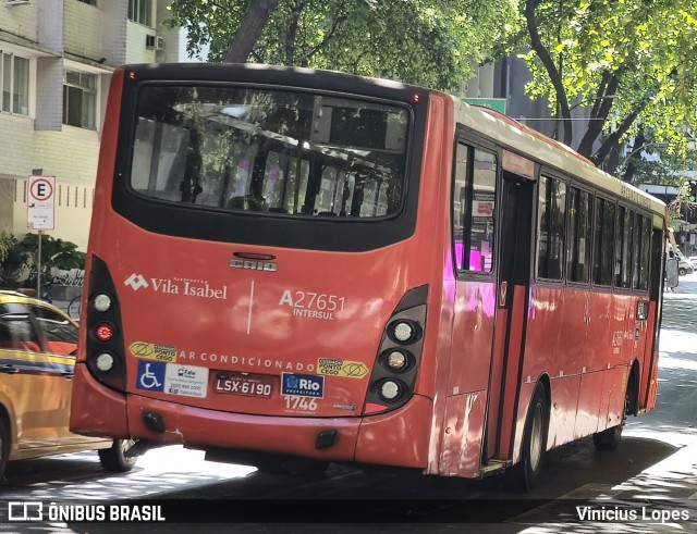 Transportes Vila Isabel A27651 na cidade de Rio de Janeiro, Rio de Janeiro, Brasil, por Vinicius Lopes. Número da foto: #12999832.