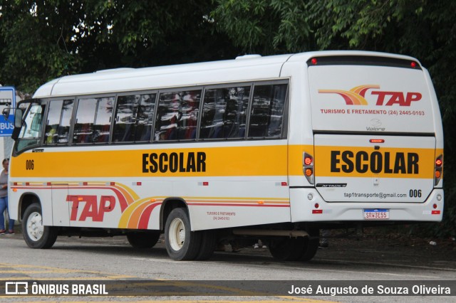 TAP Turismo e Fretamento 006 na cidade de Barra do Piraí, Rio de Janeiro, Brasil, por José Augusto de Souza Oliveira. Número da foto: #13001640.