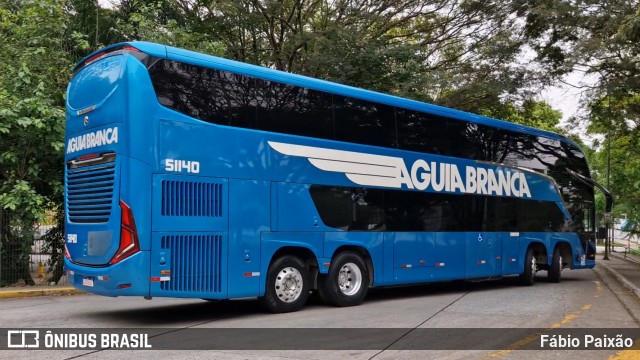 Viação Águia Branca 51140 na cidade de São Paulo, São Paulo, Brasil, por Fábio Paixão. Número da foto: #13001552.