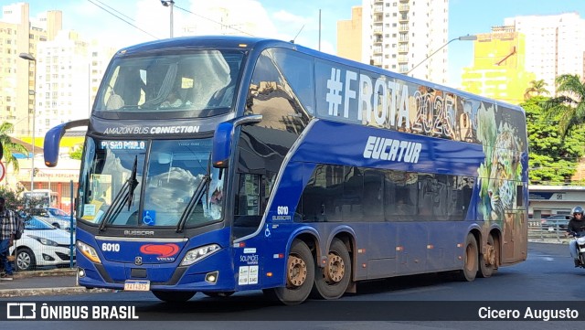 Eucatur - Empresa União Cascavel de Transportes e Turismo 6010 na cidade de Ribeirão Preto, São Paulo, Brasil, por Cicero Augusto. Número da foto: #12999901.
