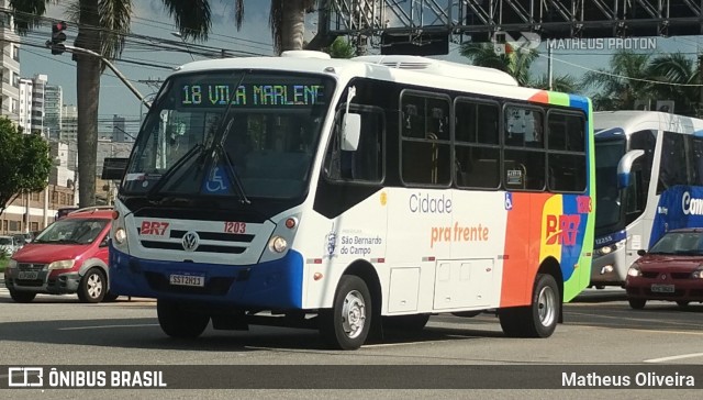BR7 Mobilidade 1203 na cidade de São Bernardo do Campo, São Paulo, Brasil, por Matheus Oliveira. Número da foto: #12999746.