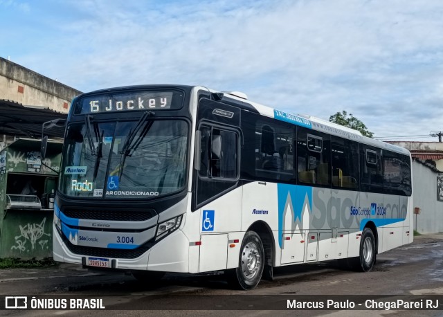 Auto Ônibus Alcântara 3.004 na cidade de São Gonçalo, Rio de Janeiro, Brasil, por Marcus Paulo - ChegaParei RJ. Número da foto: #12999914.