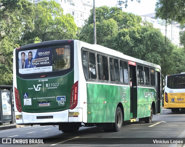Viação VG B31022 na cidade de Rio de Janeiro, Rio de Janeiro, Brasil, por Vinicius Lopes. Número da foto: #13001482.
