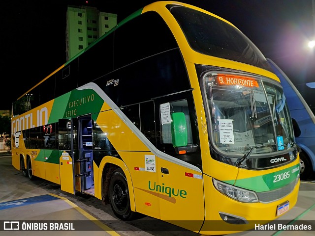 Empresa Gontijo de Transportes 23085 na cidade de Governador Valadares, Minas Gerais, Brasil, por Hariel Bernades. Número da foto: #13000683.