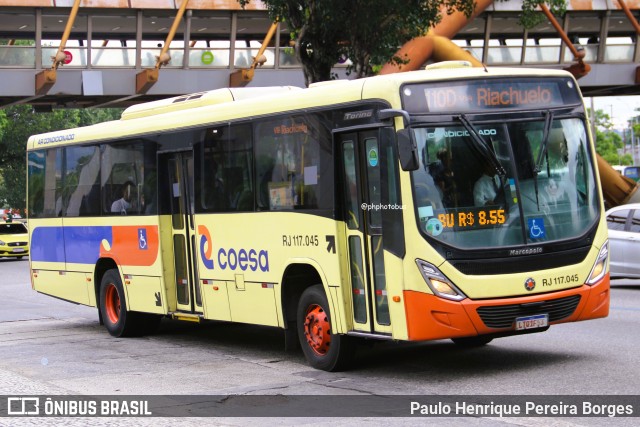 Coesa Transportes RJ 117.045 na cidade de Rio de Janeiro, Rio de Janeiro, Brasil, por Paulo Henrique Pereira Borges. Número da foto: #13001884.