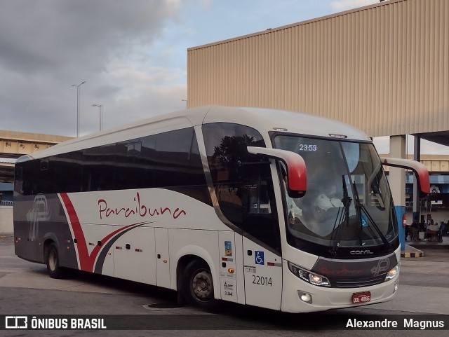 Paraibuna Transportes 22014 na cidade de Rio de Janeiro, Rio de Janeiro, Brasil, por Alexandre  Magnus. Número da foto: #13002606.