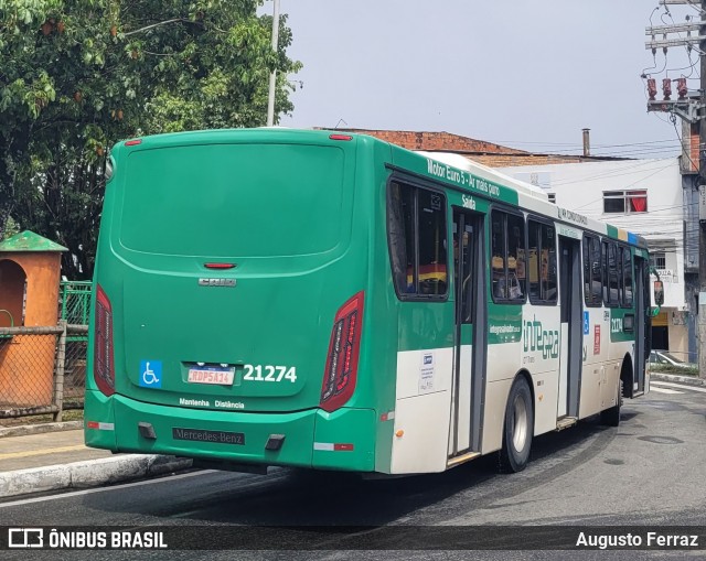 OT Trans - Ótima Salvador Transportes 21274 na cidade de Salvador, Bahia, Brasil, por Augusto Ferraz. Número da foto: #13001002.