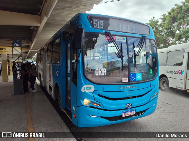 Santa Zita Transportes Coletivos 21281 na cidade de Serra, Espírito Santo, Brasil, por Danilo Moraes. Número da foto: #13002037.