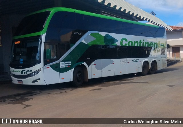 Viação Continental de Transportes 1007 na cidade de Carmo do Paranaíba, Minas Gerais, Brasil, por Carlos Welington Silva Melo. Número da foto: #12999718.