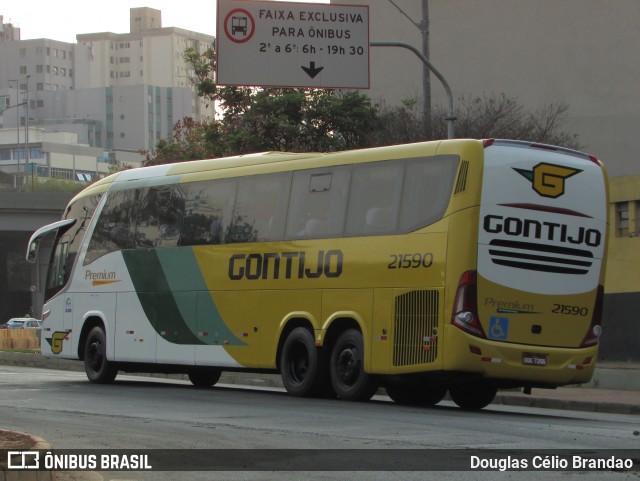 Empresa Gontijo de Transportes 21590 na cidade de Belo Horizonte, Minas Gerais, Brasil, por Douglas Célio Brandao. Número da foto: #13001791.