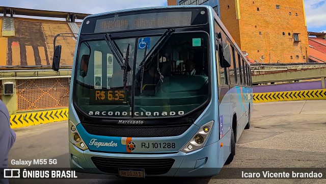 Auto Ônibus Fagundes RJ 101.288 na cidade de Niterói, Rio de Janeiro, Brasil, por Icaro Vicente brandao. Número da foto: #13001574.