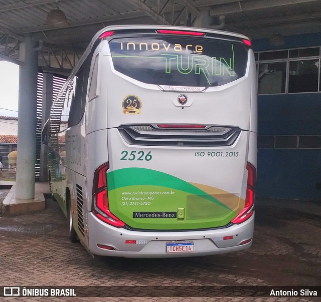 Turin Transportes 2526 na cidade de Santa Bárbara, Minas Gerais, Brasil, por Antonio Silva. Número da foto: #13002581.