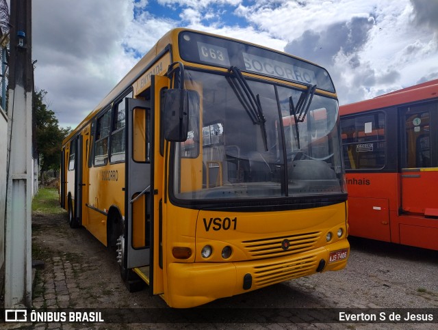 Expresso Azul VS01 na cidade de Pinhais, Paraná, Brasil, por Everton S de Jesus. Número da foto: #12999675.