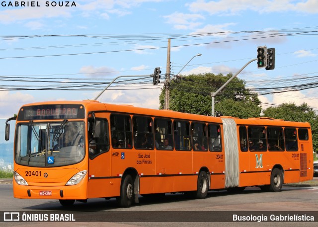 Auto Viação São José dos Pinhais 20401 na cidade de Curitiba, Paraná, Brasil, por Busologia Gabrielística. Número da foto: #13000745.