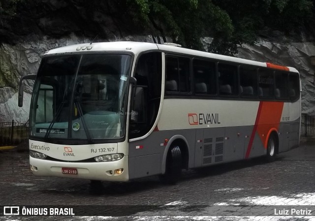 Evanil Transportes e Turismo RJ 132.107 na cidade de Barra Mansa, Rio de Janeiro, Brasil, por Luiz Petriz. Número da foto: #13001601.