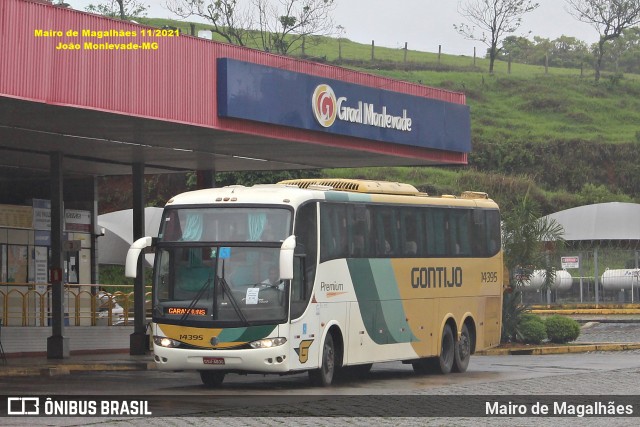 Empresa Gontijo de Transportes 14395 na cidade de João Monlevade, Minas Gerais, Brasil, por Mairo de Magalhães. Número da foto: #13002348.