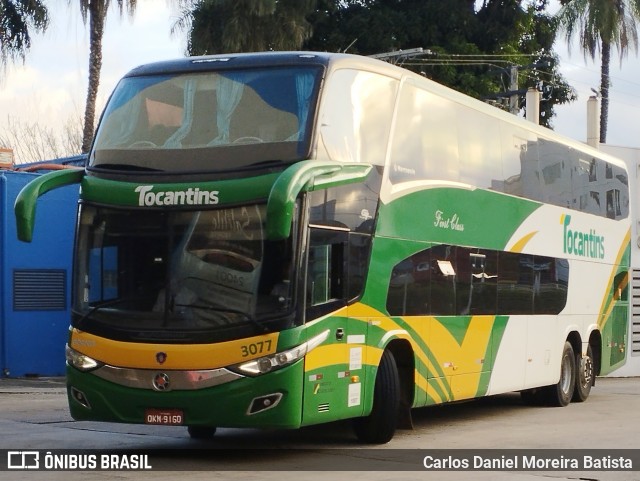Tocantins Transportes e Turismo 3077 na cidade de Goiânia, Goiás, Brasil, por Carlos Daniel Moreira Batista. Número da foto: #13002023.