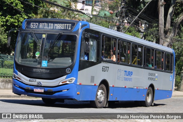 Turb Petrópolis > Turp -Transporte Urbano de Petrópolis 6377 na cidade de Petrópolis, Rio de Janeiro, Brasil, por Paulo Henrique Pereira Borges. Número da foto: #13001868.