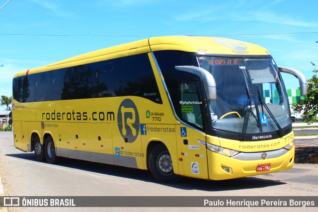 RodeRotas - Rotas de Viação do Triângulo 7710 na cidade de Caldas Novas, Goiás, Brasil, por Paulo Henrique Pereira Borges. Número da foto: #13001842.
