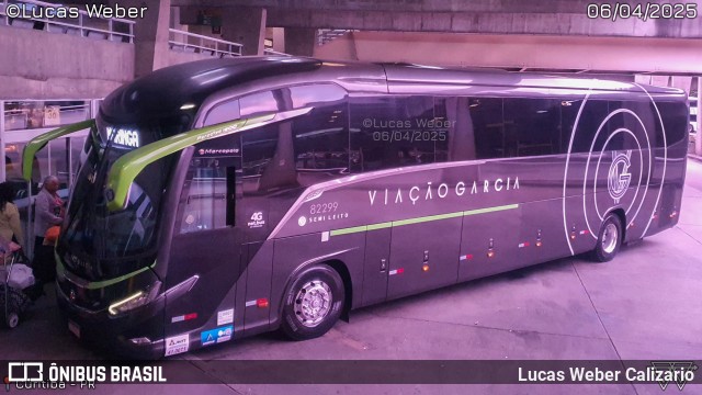 Viação Garcia 82299 na cidade de Curitiba, Paraná, Brasil, por Lucas Weber Calizario. Número da foto: #12999583.