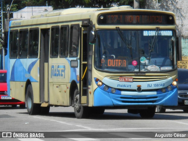 Master Transportes Coletivos de Passageiros RJ 159.140 na cidade de Nova Iguaçu, Rio de Janeiro, Brasil, por Augusto César. Número da foto: #13001648.