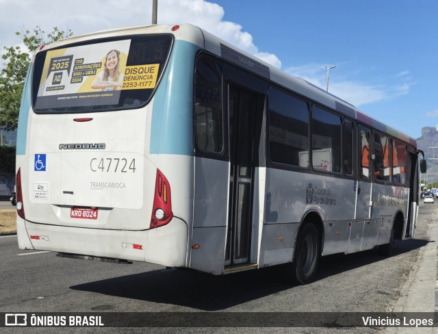 Viação Redentor C47724 na cidade de Rio de Janeiro, Rio de Janeiro, Brasil, por Vinicius Lopes. Número da foto: #13001485.