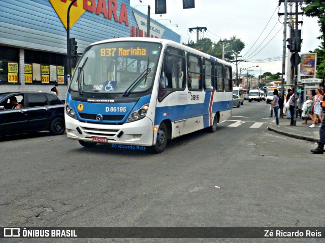 Auto Viação Jabour D86195 na cidade de Rio de Janeiro, Rio de Janeiro, Brasil, por Zé Ricardo Reis. Número da foto: #13000731.