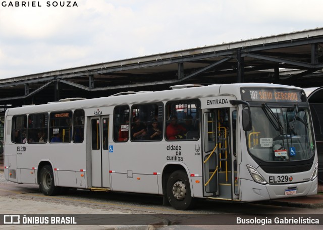 Auto Viação São José dos Pinhais EL329 na cidade de Curitiba, Paraná, Brasil, por Busologia Gabrielística. Número da foto: #13000739.