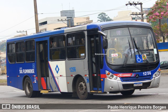 Viação Sul Fluminense 1256 na cidade de Volta Redonda, Rio de Janeiro, Brasil, por Paulo Henrique Pereira Borges. Número da foto: #13001914.