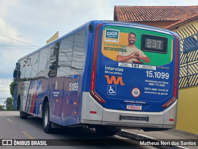 Viação Miracatiba 15.1099 na cidade de Itapecerica da Serra, São Paulo, Brasil, por Matheus Neri dos Santos. Número da foto: #12931354.