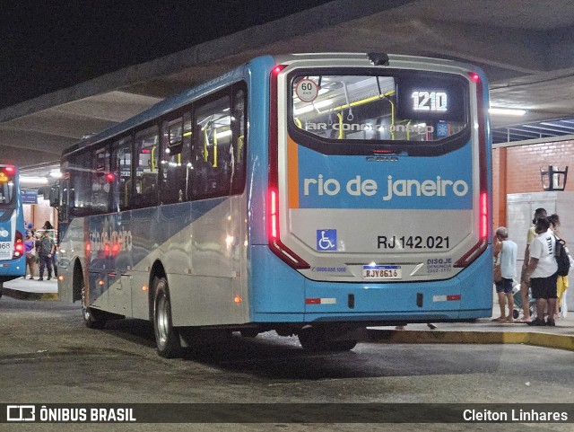 Expresso Rio de Janeiro RJ 142.021 na cidade de Niterói, Rio de Janeiro, Brasil, por Cleiton Linhares. Número da foto: #12930972.
