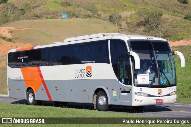 Viação Cidade do Aço RJ 174.116 na cidade de Aparecida, São Paulo, Brasil, por Paulo Henrique Pereira Borges. Número da foto: #12931050.