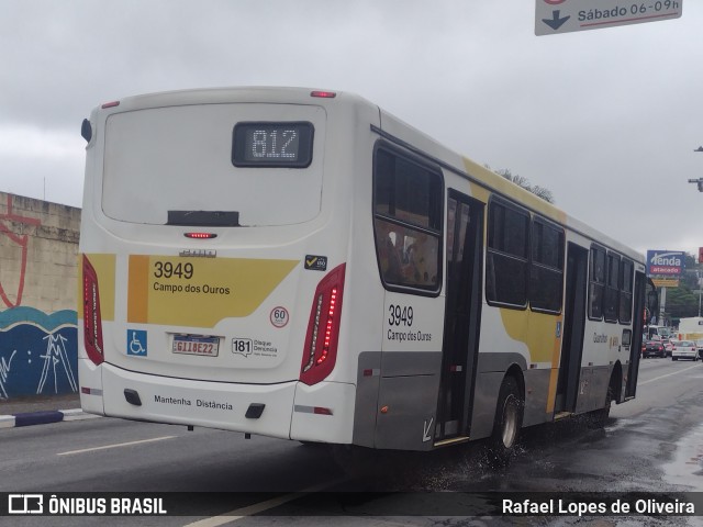 Viação Campo dos Ouros 3949 na cidade de Guarulhos, São Paulo, Brasil, por Rafael Lopes de Oliveira. Número da foto: #12931289.