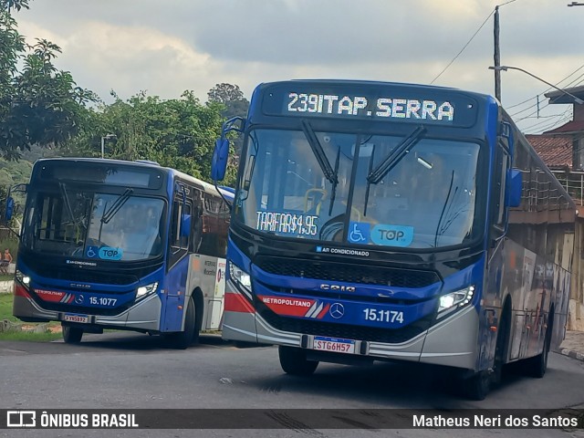 Viação Miracatiba 15.1174 na cidade de Itapecerica da Serra, São Paulo, Brasil, por Matheus Neri dos Santos. Número da foto: #12930580.