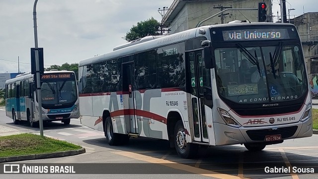 Auto Viação ABC RJ 105.045 na cidade de Niterói, Rio de Janeiro, Brasil, por Gabriel Sousa. Número da foto: #12931549.