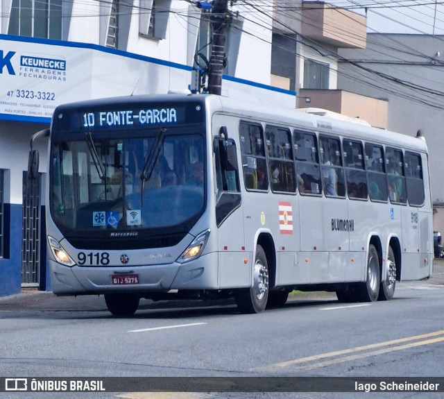 BluMob - Concessionária de Transporte Urbano de Blumenau 9118 na cidade de Blumenau, Santa Catarina, Brasil, por Iago Scheineider. Número da foto: #12929729.