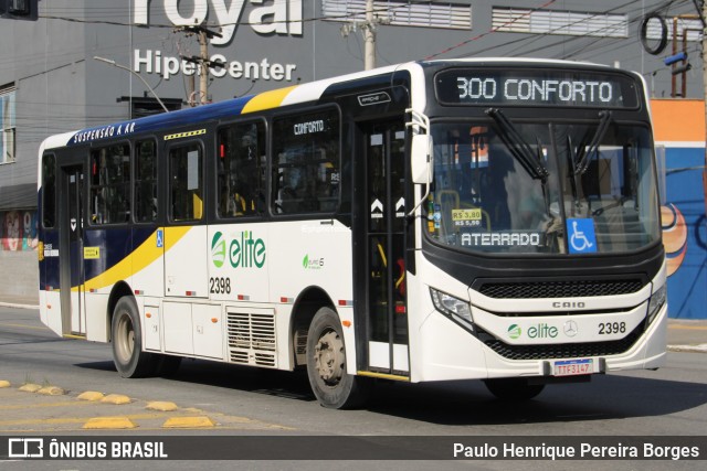 Viação Elite 2398 na cidade de Volta Redonda, Rio de Janeiro, Brasil, por Paulo Henrique Pereira Borges. Número da foto: #12931079.
